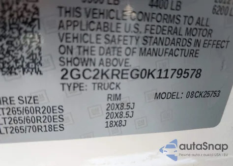 2019 Chevrolet Silverado 2500Hd Wt z USA, uszkodzony, nr VIN 2GC2KREG0K1179578